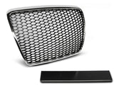 Sportgrill Waben Front Grill für AUDI A6 C6 2009-2011 chrom