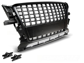 Sport Frontgrill schwarz für Audi Q5 8R 2008-2012, mit Halterungen