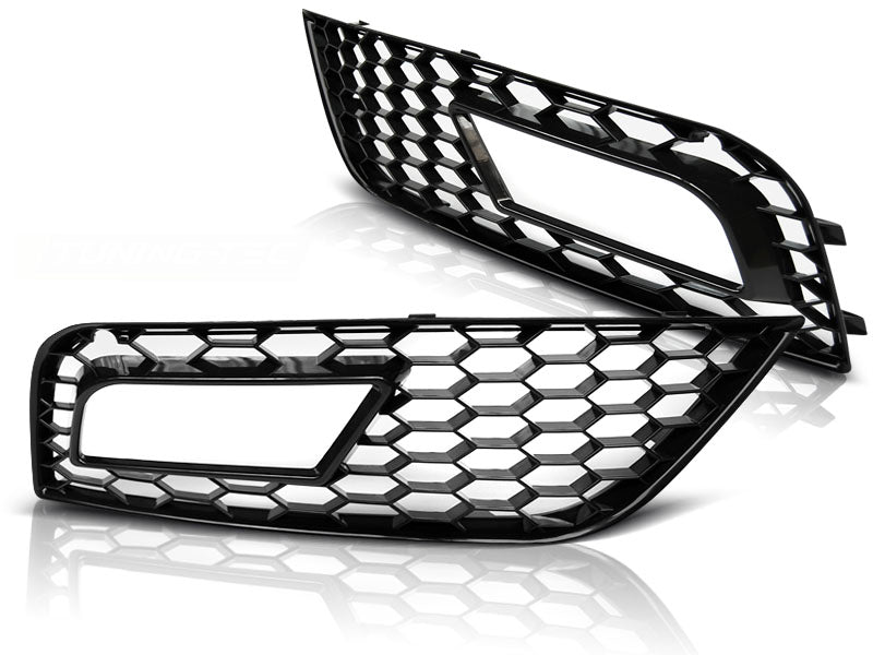 Nebelscheinwerfer Abdeckungen Glanzschwarz für Audi A4 B8 2011–2015 - CR Tuning