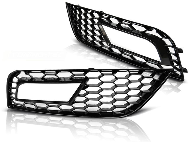 Nebelscheinwerfer Abdeckungen Glanzschwarz für Audi A4 B8 2011–2015 - CR Tuning