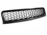 Sport Kühlergrill Front Waben Logohalter für Audi A4 B6 10.00-10.04 glanz schwarz