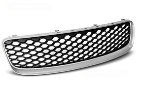 Sportgrill für Audi TT 99-06 silber Wabenoptik mit Chromrahmen, Fahrzeugzubehör von CR-Tuning