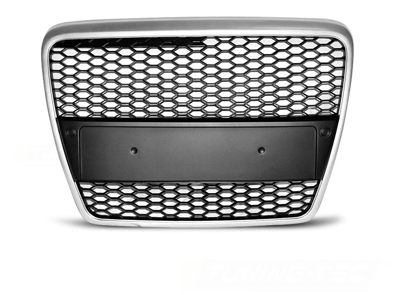 Sportgrill Frontgrill für Audi A6 (C6) 04.2004-2008 silber matt