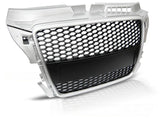Für Audi A3 (8P) 04.08-07.12 silber - Sportgrill