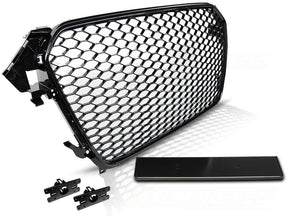 Für Audi A4 (B8) 11.11-15 glanz schwarz - Sportgrill - CR Tuning