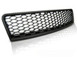 Sport Frontgrill für Audi A6 C5 2001-2004, Wabendesign, schwarz, mit Emblemhalter