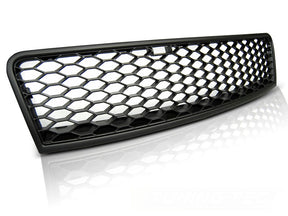 Sport Frontgrill für Audi A6 C5 2001-2004, Wabendesign, schwarz, mit Emblemhalter