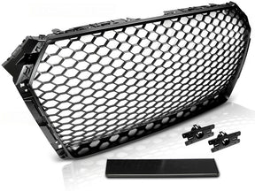 Sport Frontgrill Audi A4 S4 B9 Limousine Avant schwarz mit Halterungen