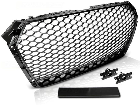 Sport Frontgrill Audi A4 S4 B9 Limousine Avant schwarz mit Halterungen