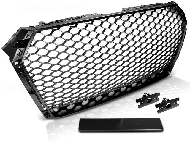 Sport Frontgrill Audi A4 S4 B9 Limousine Avant schwarz mit Halterungen