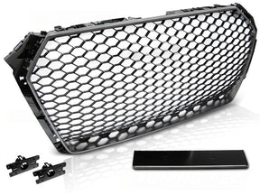 Sport Frontgrill für Audi A4 S4 B9 2015-2019 Limousine Avant mit PDC und Logo-Halterung