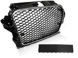 Frontgrill Chrom Schwarz 2012-2016 mit PDC und Logo-Halter für Audi A3 S3 8V