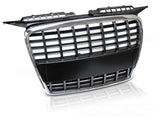 Sport Frontgrill Chrom Schwarz Audi A3 8P 2005-2008 mit Logo-Halter