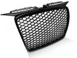 Hochglanz schwarzer Sport Frontgrill Audi A3 8P 2005-2008 mit Kennzeichenhalter