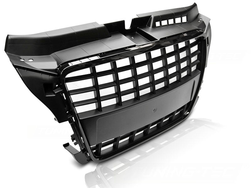 Frontgrill hochglanz schwarz Hatchback Sportback Cabrio Logo-Halter für Audi A3 S3 8P