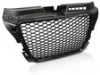 Sport Frontgrill Hochglanz Schwarz Audi A3 S3 8P 2008-2012 mit Kennzeichenhalter