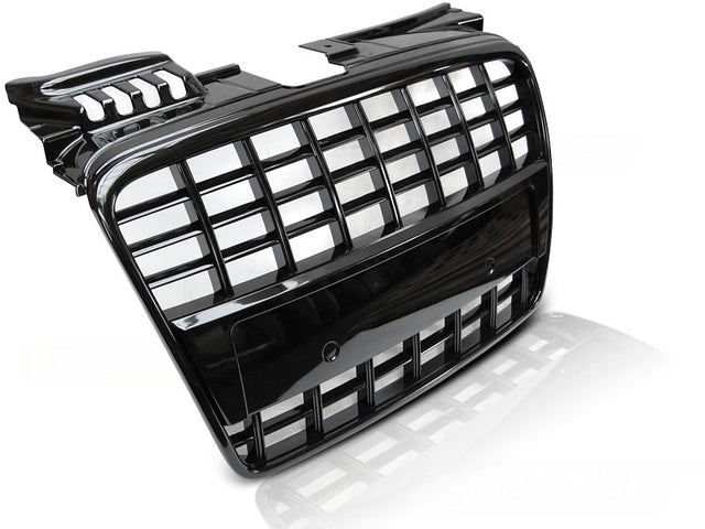 Sport Frontgrill Hochglanz Schwarz Audi A4 B7 Limousine Avant 2004-2008 Tuning Zubehör