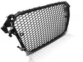 Sport Frontgrill Hochglanz Schwarz Audi A4 B8 2011-2015 Limousine Avant mit PDC-Halter