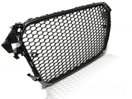 Sport Frontgrill Hochglanz Schwarz Audi A4 B8 2011-2015 Limousine Avant mit PDC-Halter