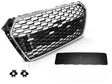 Sport Frontgrill Chrom Schwarz Audi A4 B9 2015-2019 mit Kamera-, PDC- & Logo-Halter