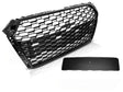 Frontgrill Hochglanz Schwarz Sport mit Kennzeichenrahmen und Kameraabdeckung für Audi A4 B9