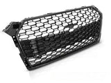 Sport Frontgrill Hochglanz Schwarz für Audi A5 F5, inkl. Logo-Halter & Kennzeichenrahmen