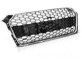 Sport Frontgrill Chrom Schwarz Audi A5 B9 2016-2019 mit Kamera- & PDC-Halter