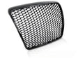 Hochglanz schwarzer Sport Frontgrill Audi A6 C6 2009-2011 mit Kennzeichenhalter