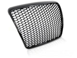 Hochglanz schwarzer Sport Frontgrill Audi A6 C6 2009-2011 mit Kennzeichenhalter