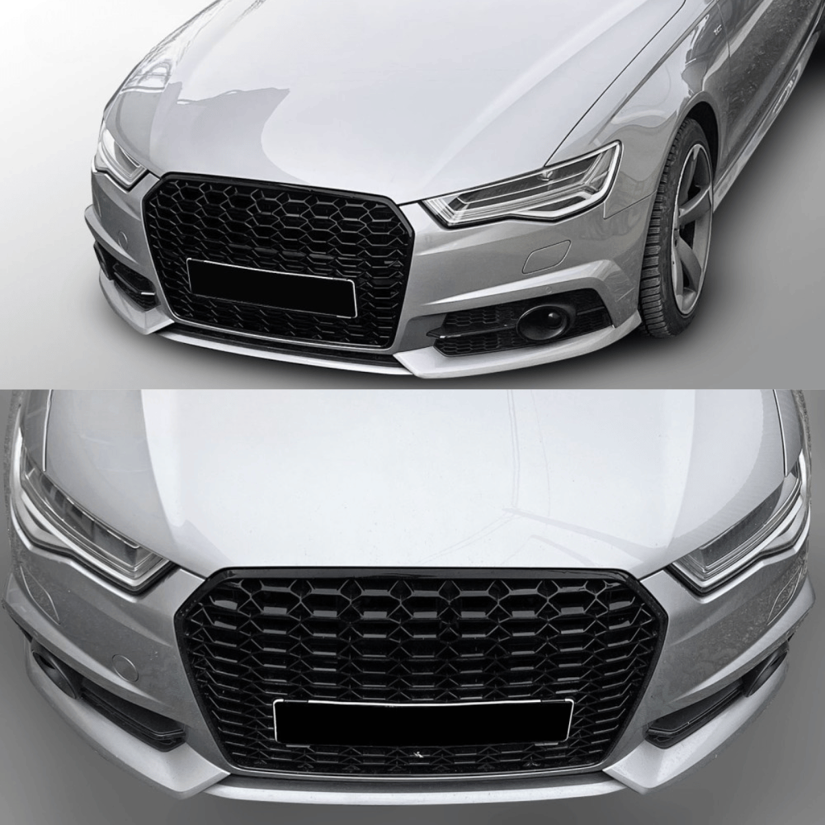grill RS-Look schwarz glänzend Tuning Zubehör für Audi A6 C7 Facelift Kühler