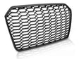Sport Frontgrill Audi A6 C7 2014-2018 schwarz mit Kennzeichenhalter und PDC-Halterungen
