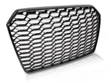 Sport Frontgrill Hochglanz Schwarz Audi A6 C7 2014-2018 mit PDC und Kennzeichenrahmen
