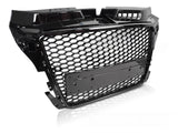 Sport Kühlergrill Audi A3 S3 8P 2008-2012 Schwarz Glanz PDC Waben Design