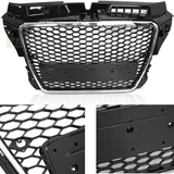 Sport Kühlergrill für Audi A3 8P 2008-2012 schwarz chrom mit PDC Halterung