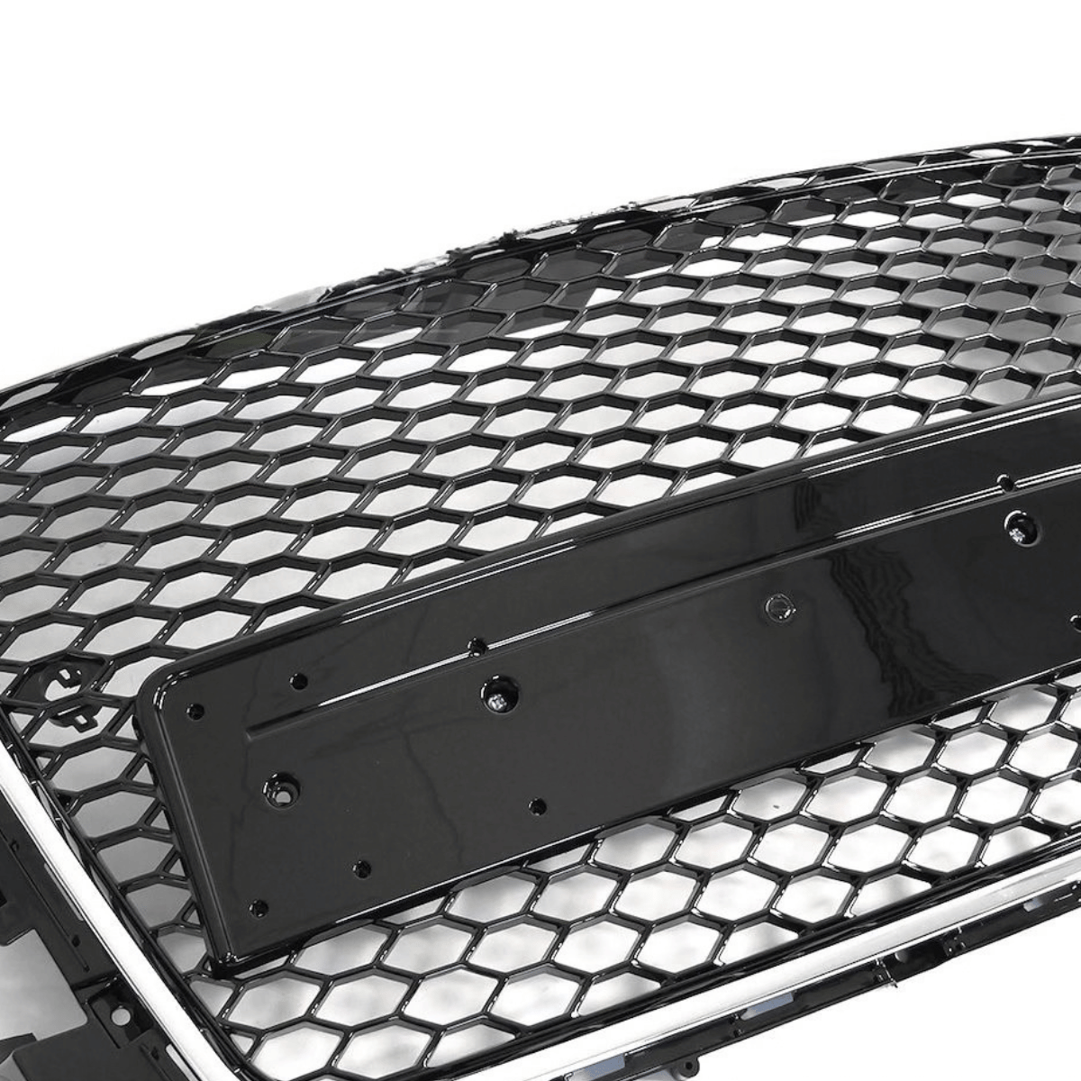 Sport Kühlergrill für Audi A3 8P 2008-2012 schwarz chrom mit PDC Halterung