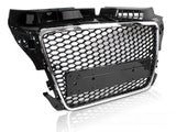 Sport Kühlergrill Audi A3 S3 8P 2008-2012 schwarz chrom PDC Halterung
