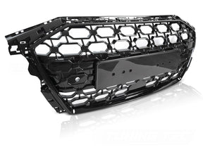 Sport Kühlergrill Audi A3 8Y 2019-2024 Schwarz Glanz mit PDC Halterung Tuning