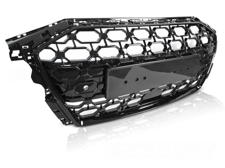 Sport Kühlergrill Audi A3 8Y 2019-2024 Schwarz Glanz mit PDC Halterung Tuning