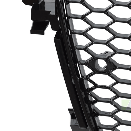 Sport Kühlergrill für Audi A4 S4 B8 2012-2015 Frontgrill Glanz Schwarz PDC