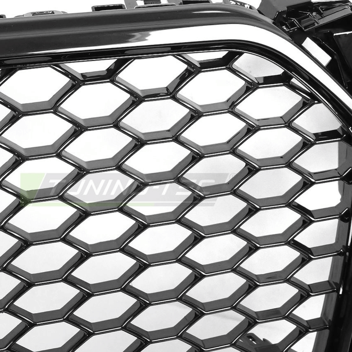 Sport Kühlergrill für Audi A4 S4 B8 2012-2015 Frontgrill Glanz Schwarz PDC