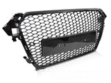 Glanz schwarzer Sport Kühlergrill für Audi A4 S4 B8 2012-2015 mit PDC Frontgrill