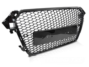 Glanz schwarzer Sport Kühlergrill für Audi A4 S4 B8 2012-2015 mit PDC Frontgrill