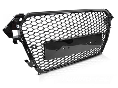 Glanz schwarzer Sport Kühlergrill für Audi A4 S4 B8 2012-2015 mit PDC Frontgrill