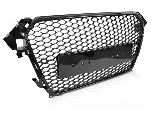 Glanz schwarzer Sport Kühlergrill für Audi A4 S4 B8 2012-2015 mit PDC Frontgrill