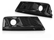 Glanzschwarze Nebelscheinwerfer Gitter für Audi A4 B9 2015-2019 Blenden Set