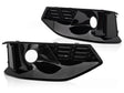 Nebelscheinwerfer Blenden Set schwarz Glanz Tuning Zubehör für Audi A4 B9 2020-2024