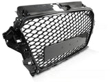 Sport Kühlergrill Audi A3 8V 2012-2016 Glanz Schwarz mit PDC Halter