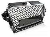 Sport Kühlergrill Audi A3 8V 2012-2016 Schwarz Glanz Chrom PDC Aufnahme