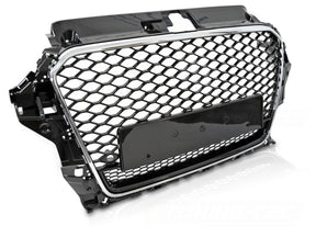 Sport Kühlergrill Audi A3 8V 2012-2016 Schwarz Glanz Chrom PDC Aufnahme