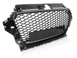 Sport Kühlergrill für Audi A3 8V 2012-2016 Glanz Schwarz mit PDC Halterung